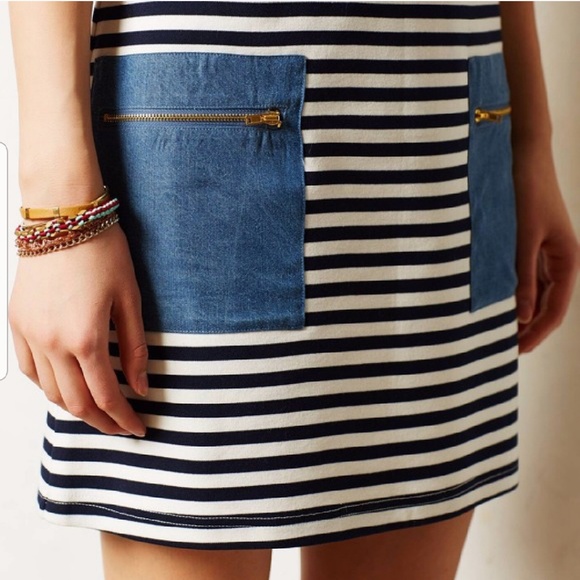 Anthropologie Striped Dress with Pockets - Picture 3 of 4